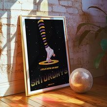 Load image into Gallery viewer, A Roller Skating Jam Named Saturdays Poster
