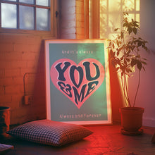 Load image into Gallery viewer, You And Me Song Poster
