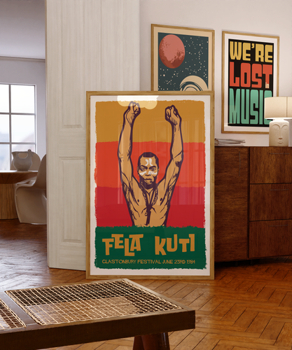 Fela Kuti Glastonbury Poster