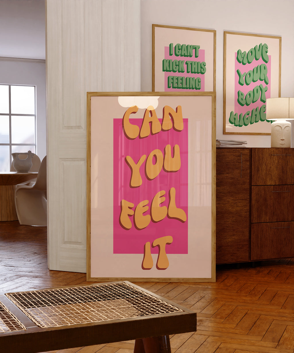 Can You Feel It (Hot Pink) Poster – Poptart Posters