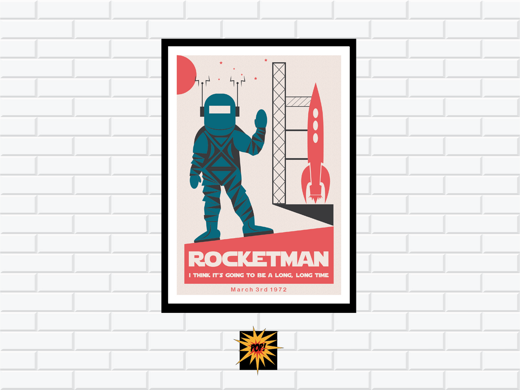 Rocket Man Poster – Poptart Posters